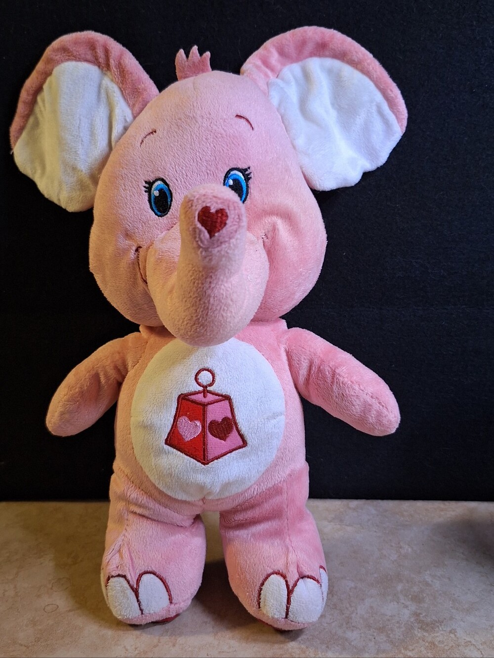 Care Bears Cousins Lotsa Heart Elephant 2016 Just Play 13" Plush Pink Trunk Q042